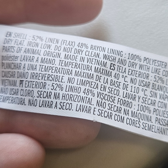 NWT Forever 21 Plus Women's Size XXL Linen Blend Black Skirt - Picture 5 of 5